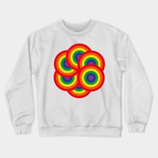 Radial Rainbow Crewneck Sweatshirt